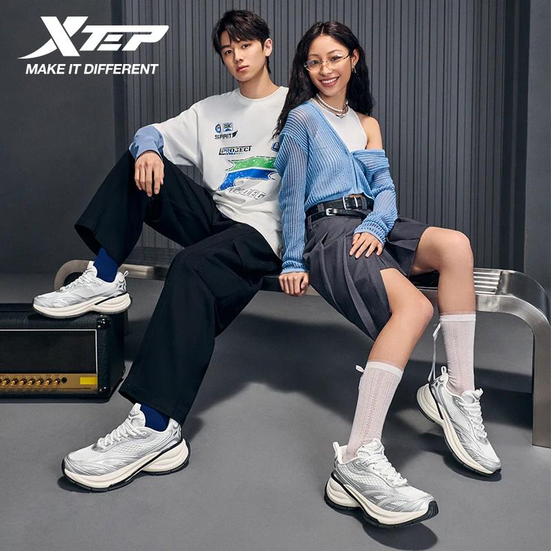 Xtep Basque 3 pour Homme – Baskets Rétro Tendance Respirantes de Luxe Rehaussantes – Collection Prin