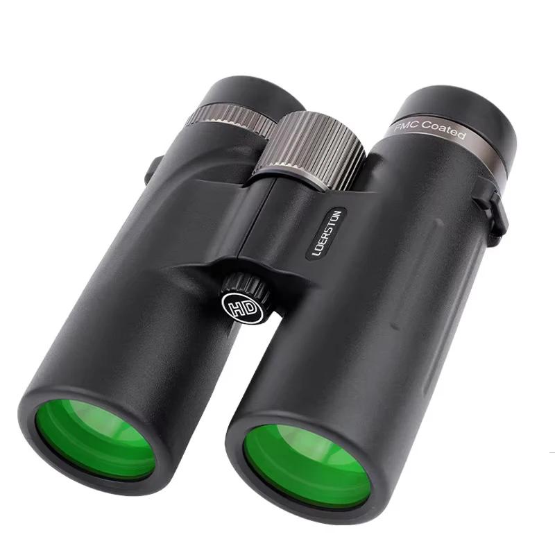 Jumelles professionnelles HD 12x42, télescope puissant à longue portée, prisme BAK4 multicouche pour