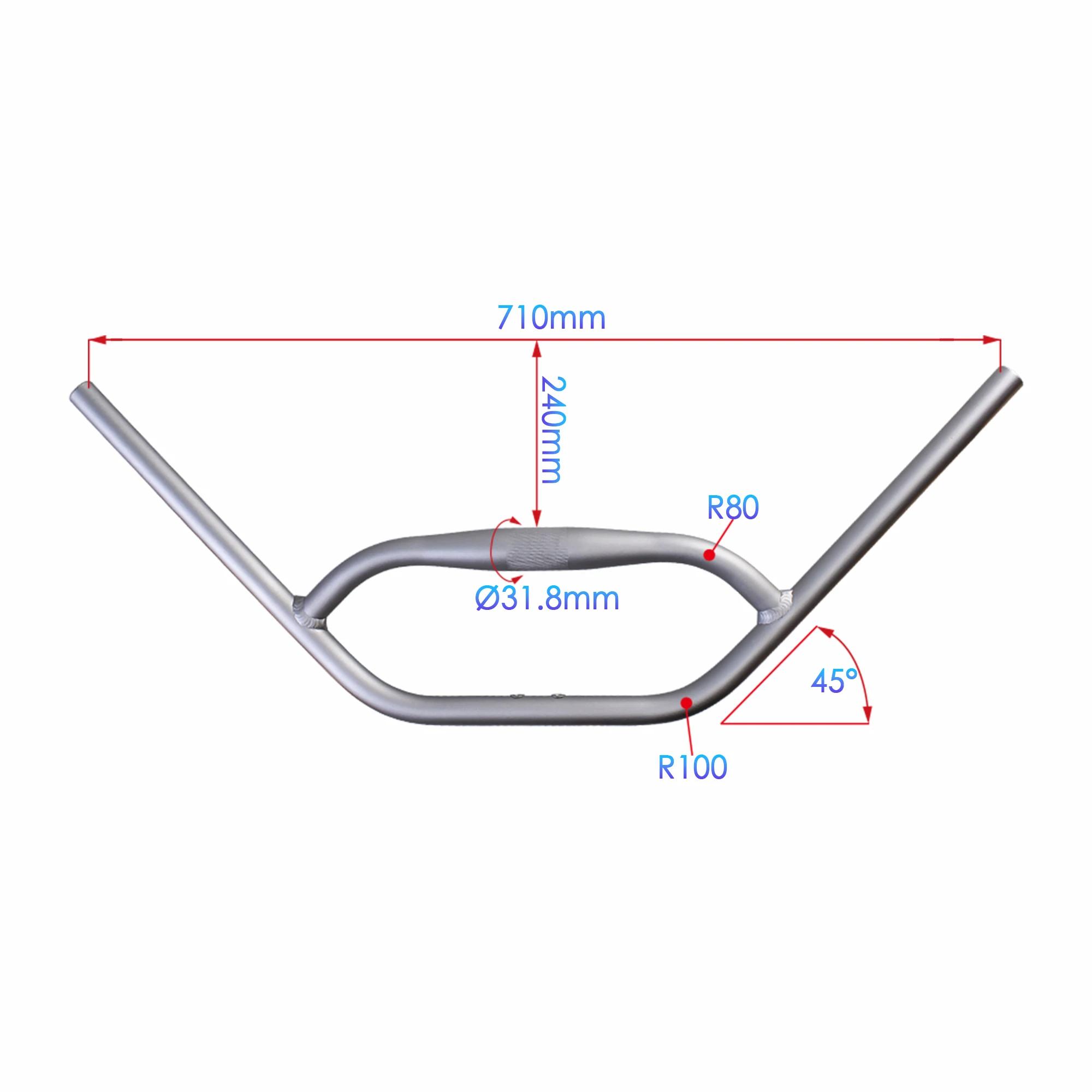 Guidon de vélo VTT Funsea Zeus Big Fit pour Fat Bike, Trekking, Gravel, avec support de téléphone po