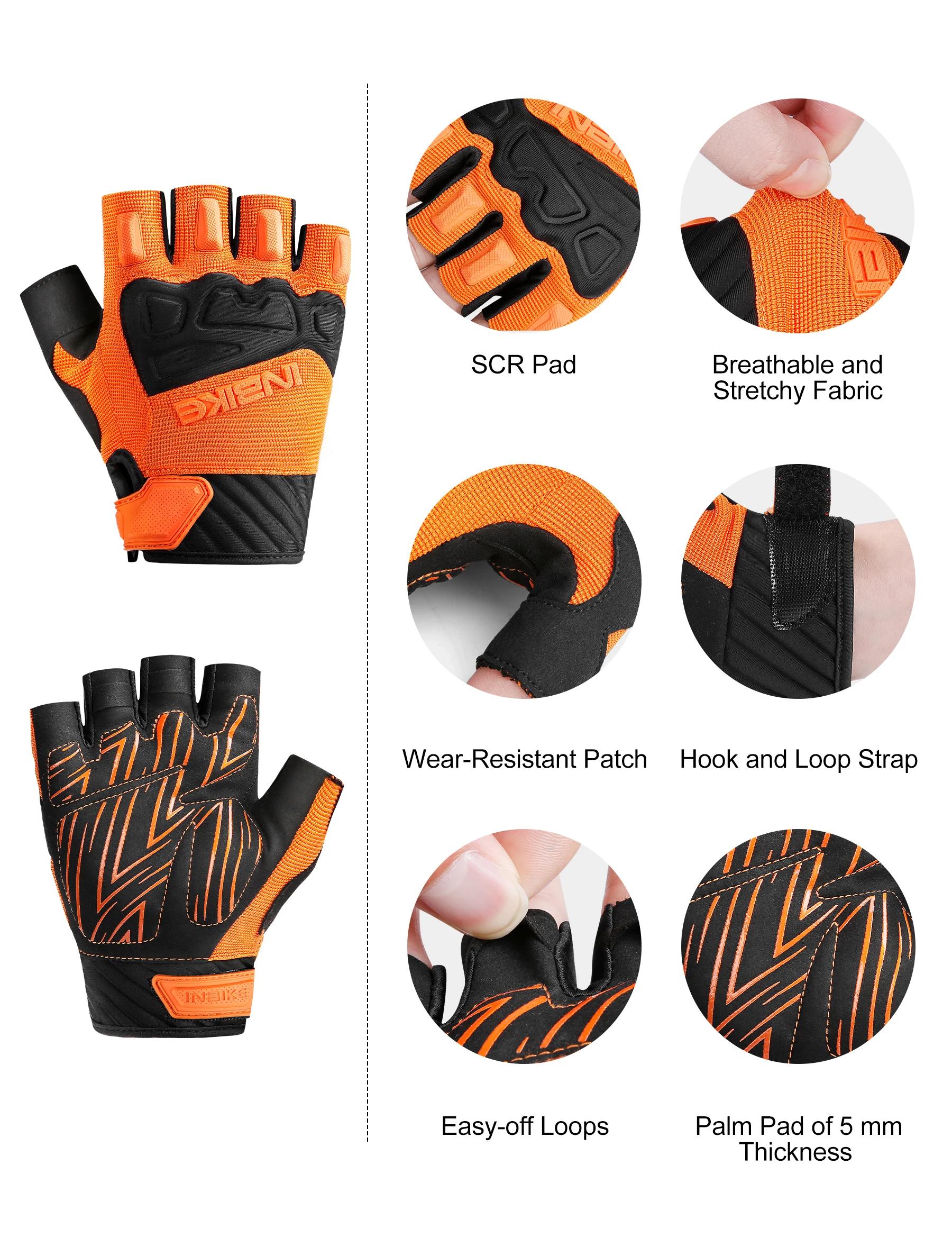 INBIKE 2023 nouveauté gants de vélo vtt été demi doigt gants de cyclisme pour hommes femmes respiran
