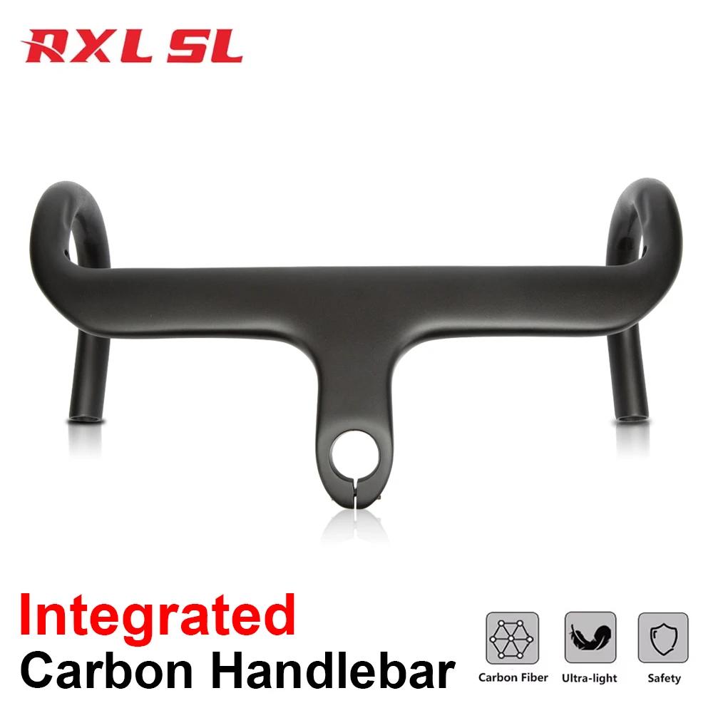 Guidon de vélo de route en carbone RXL SL intégré avec potence 1-1/8 pouces, guidon de vélo en carbo