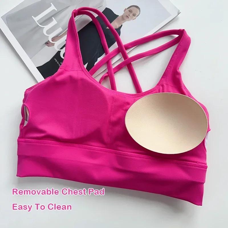 Ensemble yoga 2 pièces 2024 respirant dos croisé - Haut et pantalon fitness Pilates fesses pêche