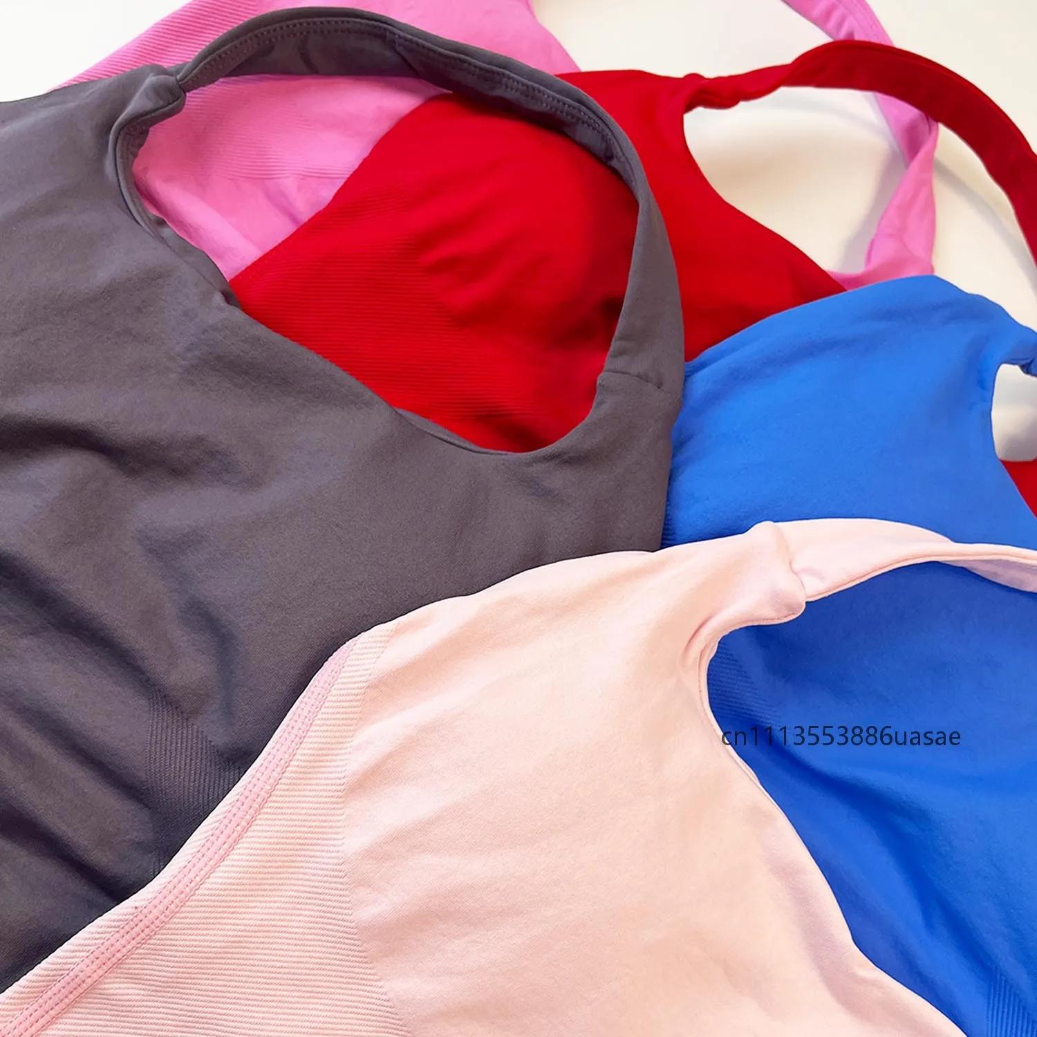 Impact Halter Top pour femme, soutien-gorge de sport push-up à larges bretelles, débardeur de yoga d