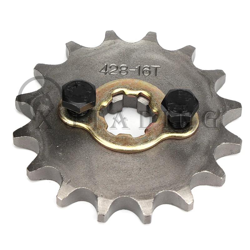 Moteur avant 428 # Pignon 17mm 20mm 10T-19T pour KAYO BSE SSR SDG Dirt Pit Bike ATV Quad Go Kart c