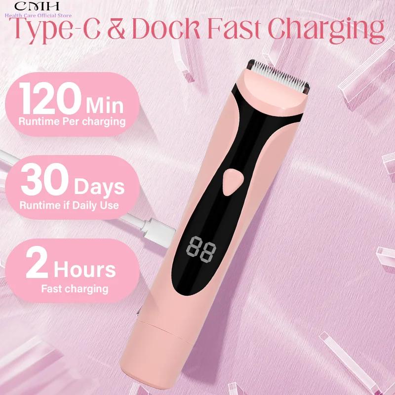 Rasoir électrique 2 en 1 pour femmes, épilation du corps, du visage, des aisselles et des jambes, re