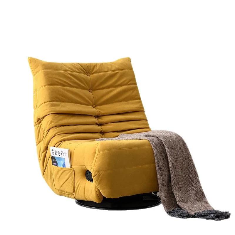 Canapé paresseux pour baie vitrée, fauteuil inclinable multifonctionnel moderne en tissu, pivotant e