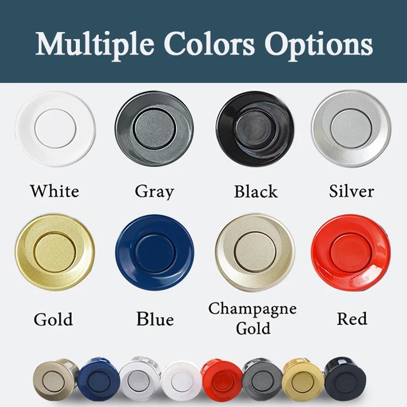 Capteur de stationnement 4 pièces capteurs 22mm noir rouge bleu or gris argent Champagne or/blanc co