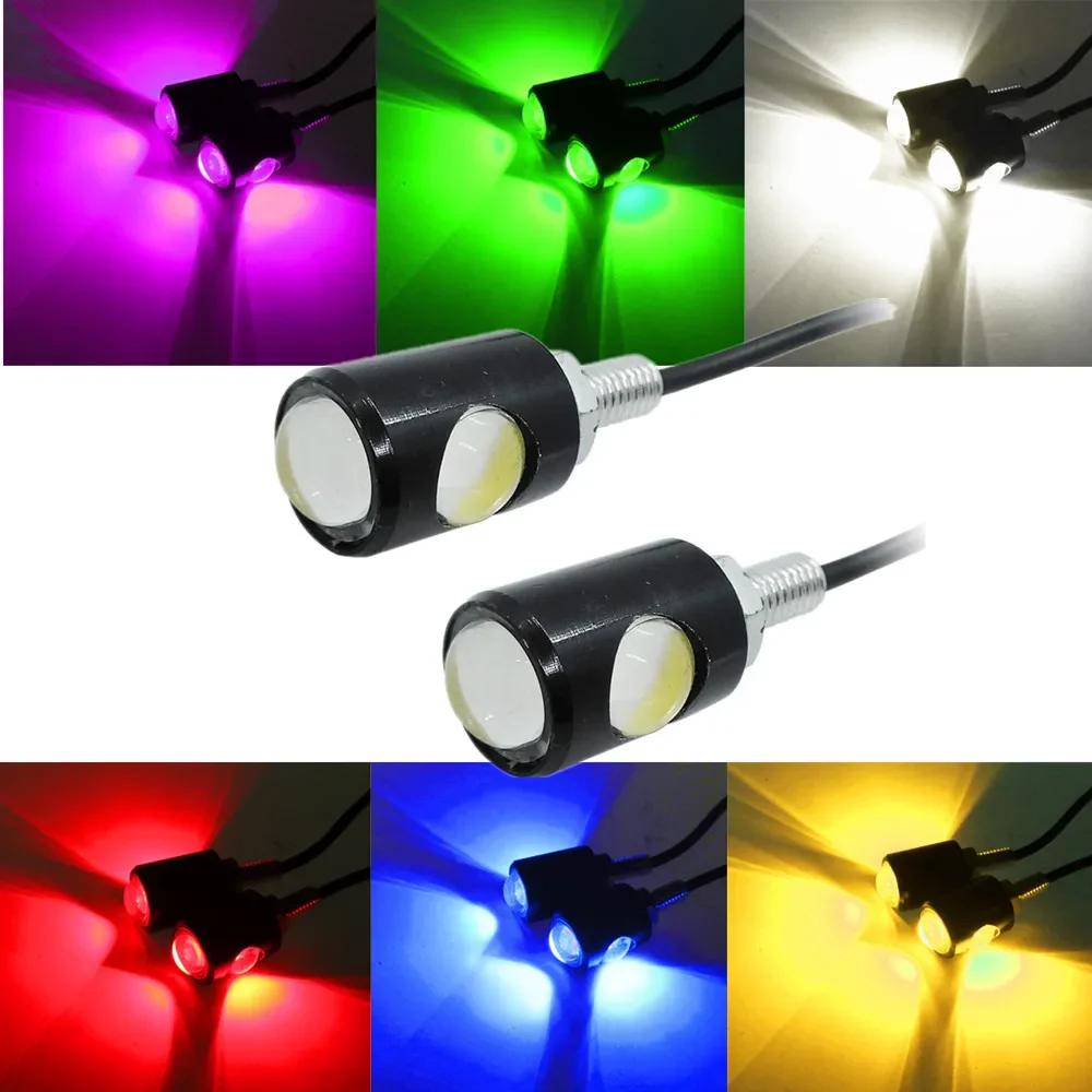 Lampe de signalisation LED universelle pour moto, lumière de plaque de planificateur de numéro de vo