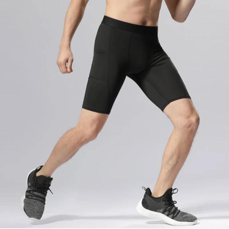 Collants courts à Compression pour hommes, à séchage rapide, pour course à pied, Fitness, Sport, Leg