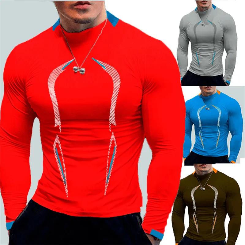 T-Shirt d'été manches longues pour hommes 2024 - Séchage rapide respirant protection solaire plein air