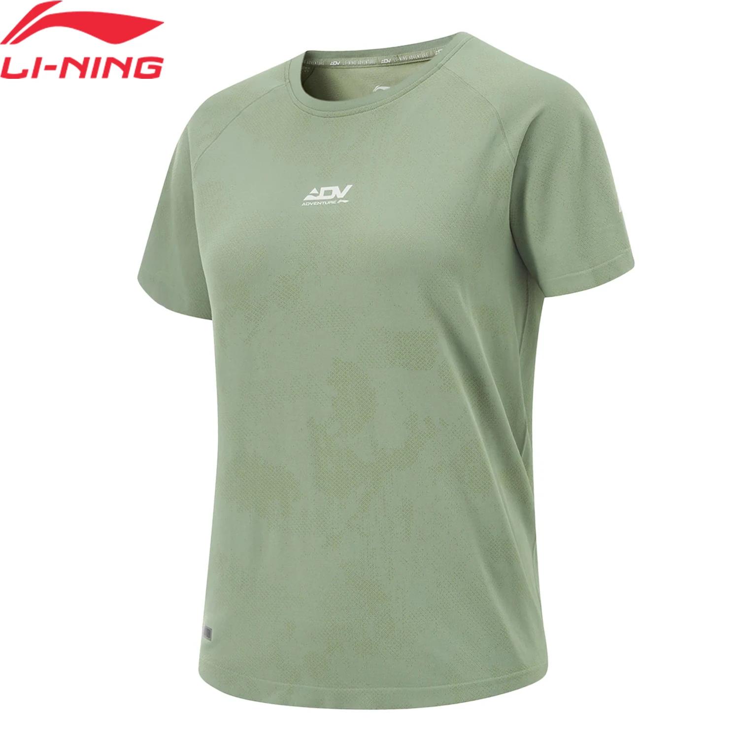 T-shirt de course Li-Ning femme AT._BACTERIA - Polyester réfléchissant manches courtes