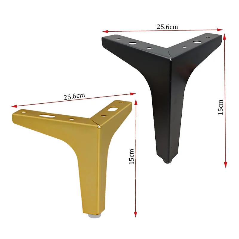 4 pièces bricolage remplacement canapé pieds pieds en métal pour meubles pied moderne Triangle pieds