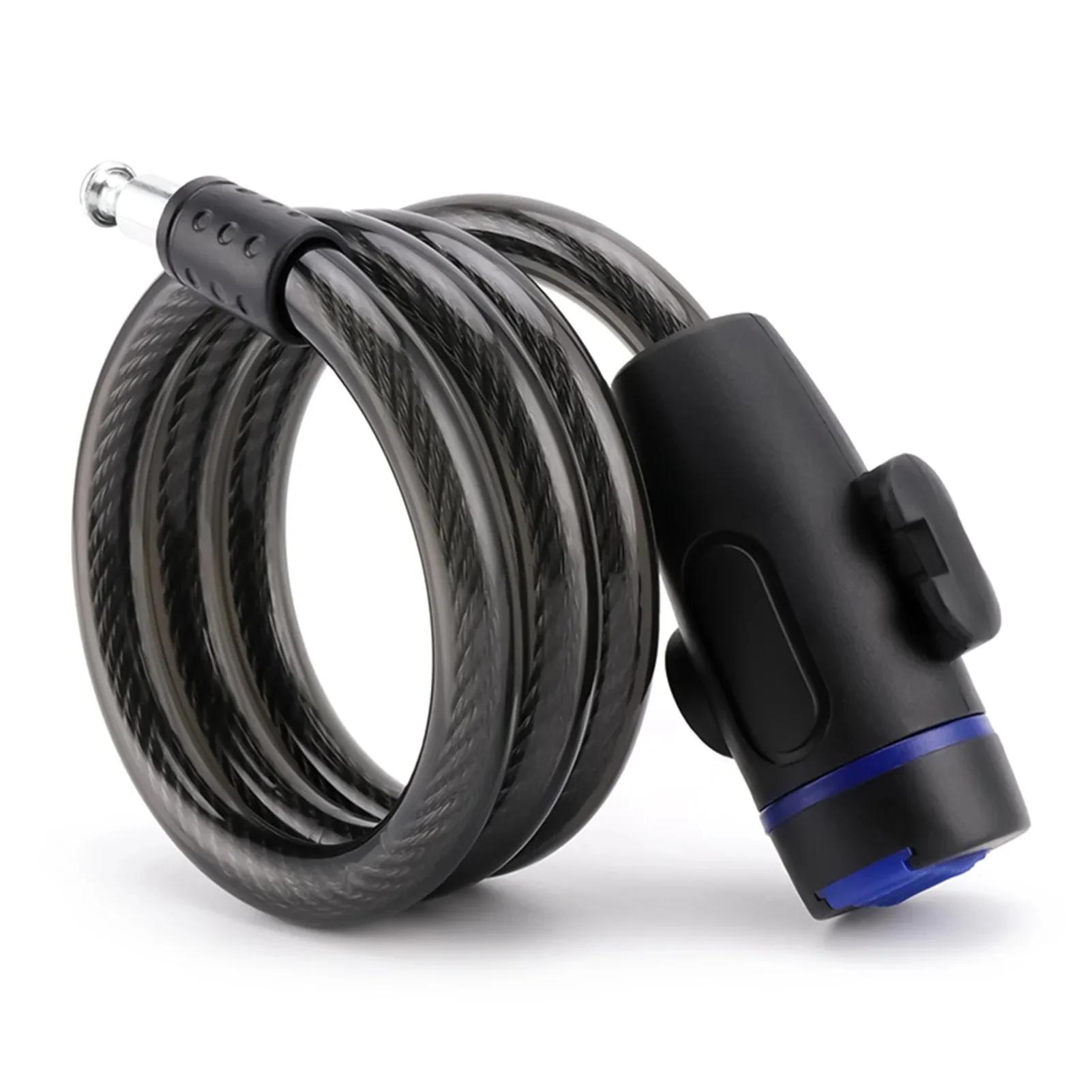 Antivol de vélo avec 2 clés - Câble de sécurité antivol en acier pour vélo, VTT, vélo de route, trot