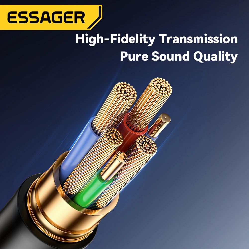 Essager USB Bluetooth Aux adaptateur Dongle USB à 3.5mm Jack Audio sans fil mains libres Kit pour vo