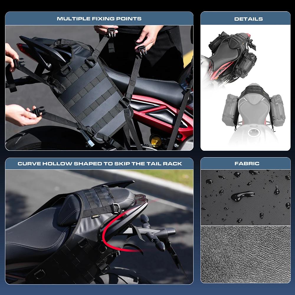 Rhinowalk – Base de selle universelle pour moto, emballage de siège arrière, accessoires de sac laté
