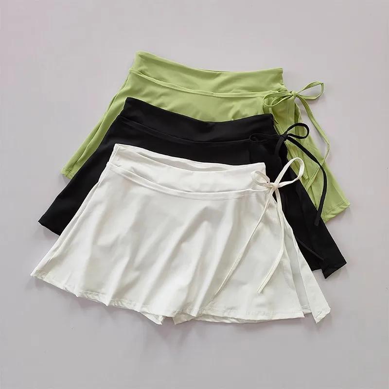 Jupe sport 2 en 1 pour femmes - Short intégré pour course, tennis, yoga, golf et volley-ball