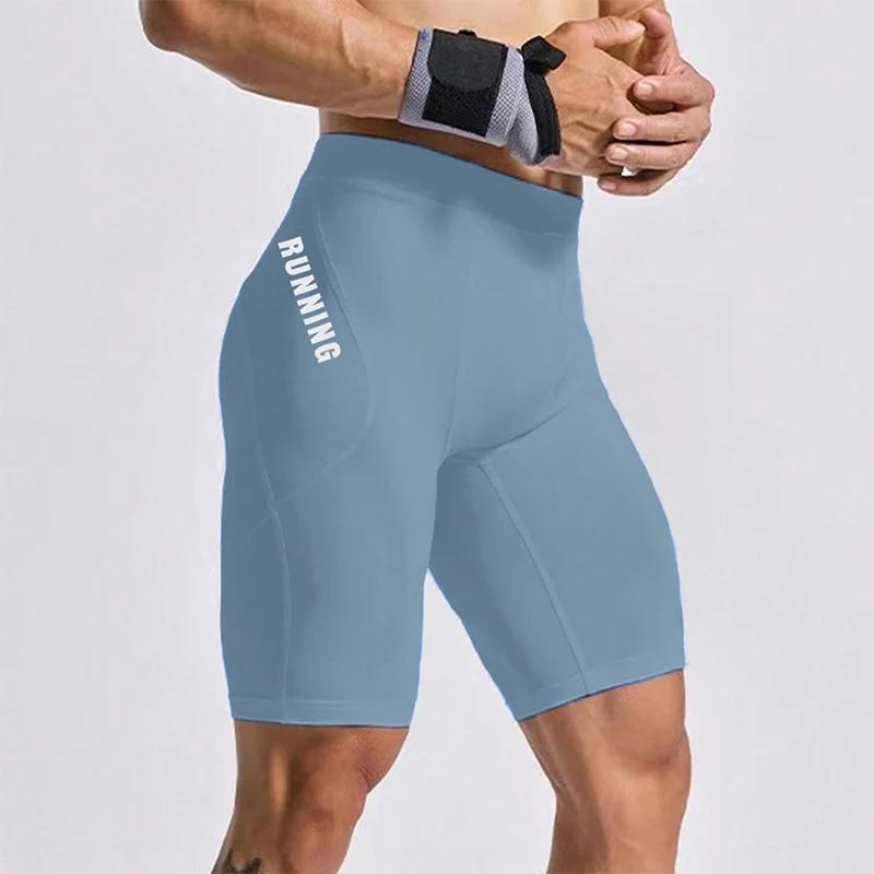 Hommes musculation Shorts Fitness entraînement entrejambe culotte de gymnastique mâle Muscle vivant