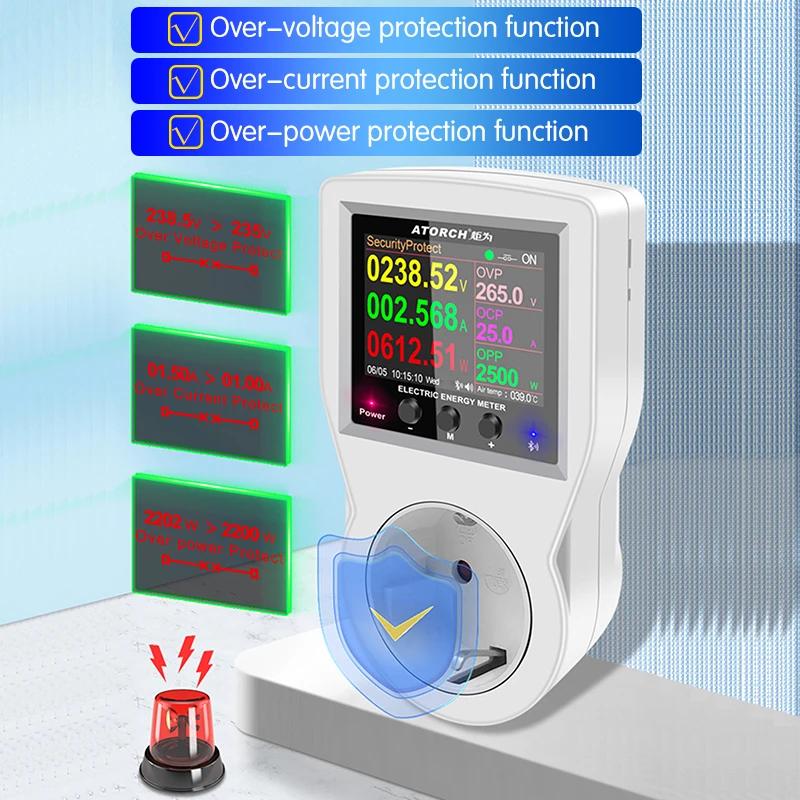 AC85V-265V wattmètre de puissance numérique consommation d'électricité Kwh compteur d'énergie watt c