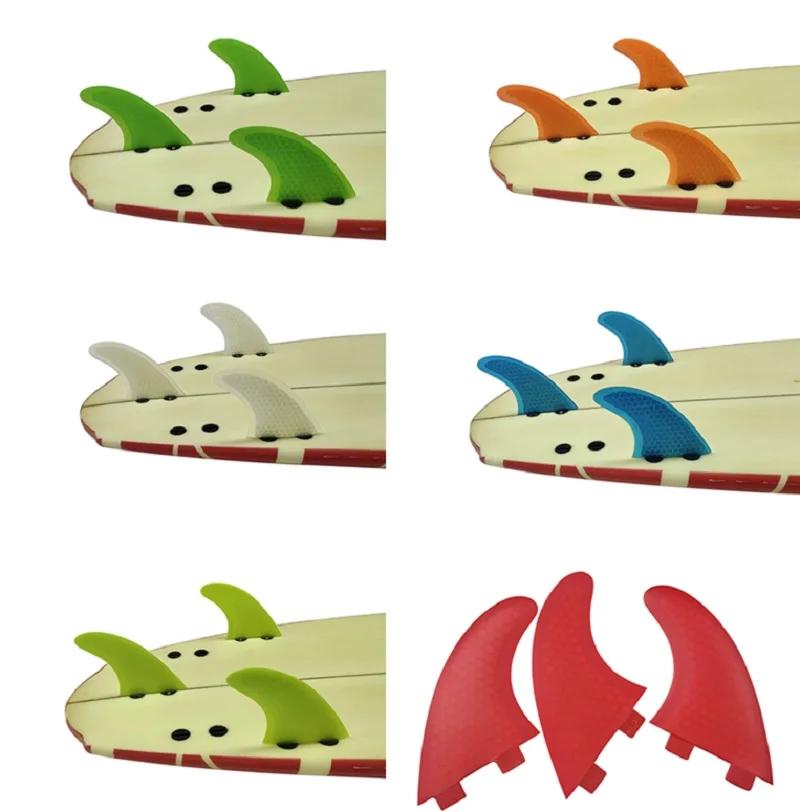 Ensemble d'ailerons Tri-fines UPSURF FCS S/M/L, palmes de Surf en nid d'abeille, propulseur de planc