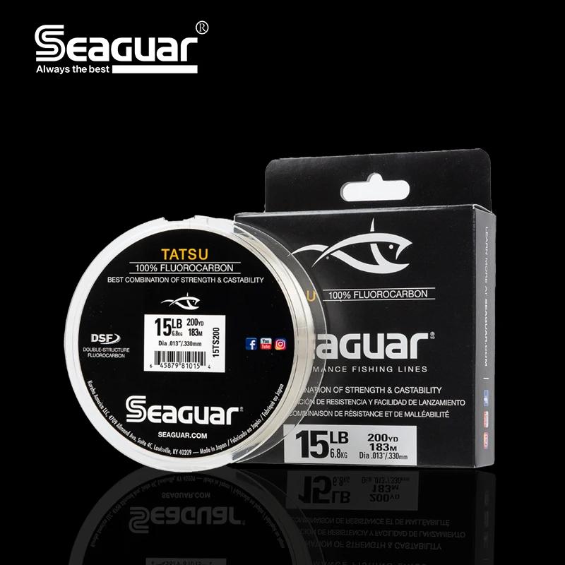 SEAGUAR TATSU-Ligne de pêche originale 100% fluorocarbone DSF, de niveau compétitif, de 4 à 25lb, 20