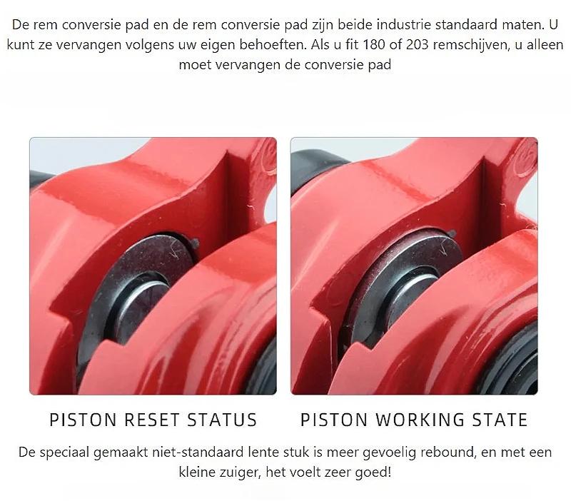 Frein à disque de vélo VTT étrier mécanique Double Piston entraînement bilatéral électrique B001 dis
