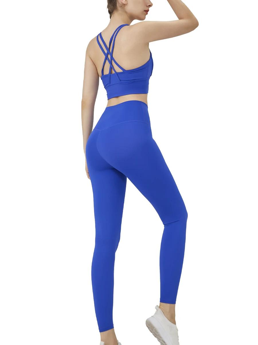 2 pièces vêtements de Yoga survêtement pour femmes vêtements de sport Pilates Fitness costume gymnas