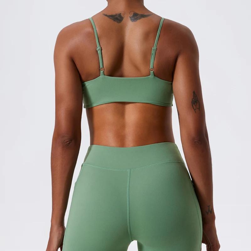 Nouveau soutien-gorge de sport push-up pour femme, respirant et doux, idéal pour le yoga et l'entraî