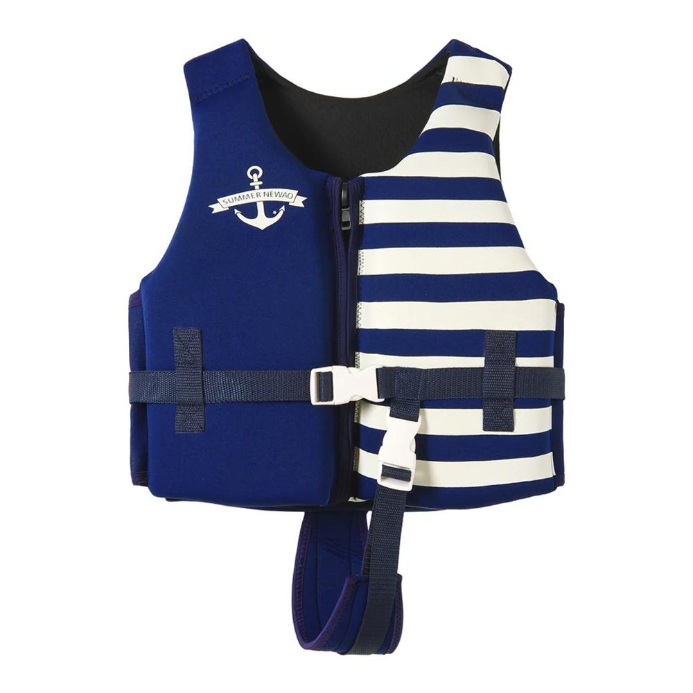 Gilet de sauvetage néoprène enfants - Flottabilité optimale pour sports aquatiques et sécurité