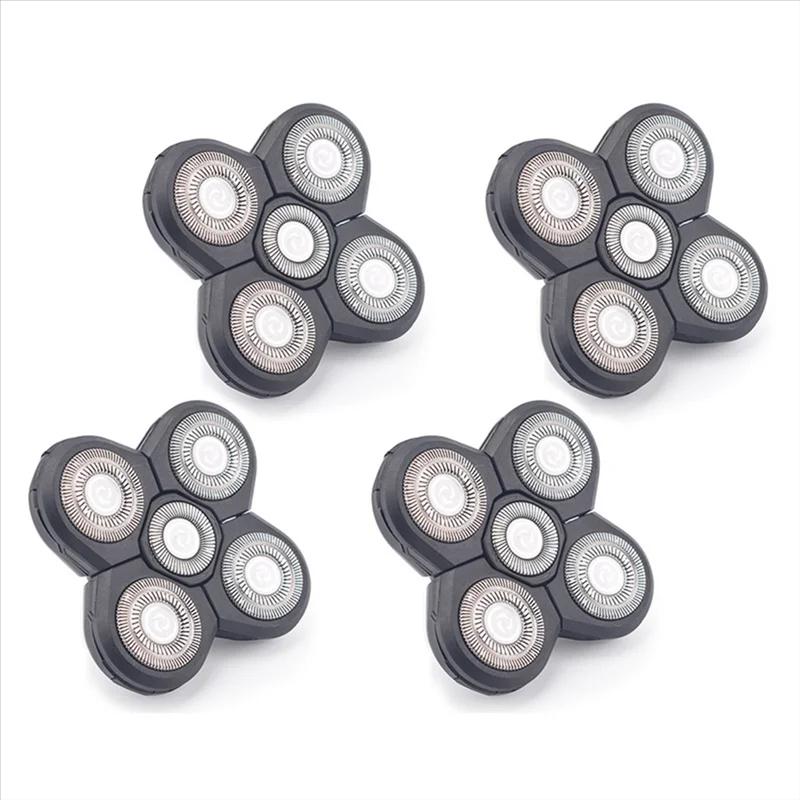 Nouveau 4 pièces tête de rasoir de remplacement rasoir électrique 5 coupe tête flottante étanche lam