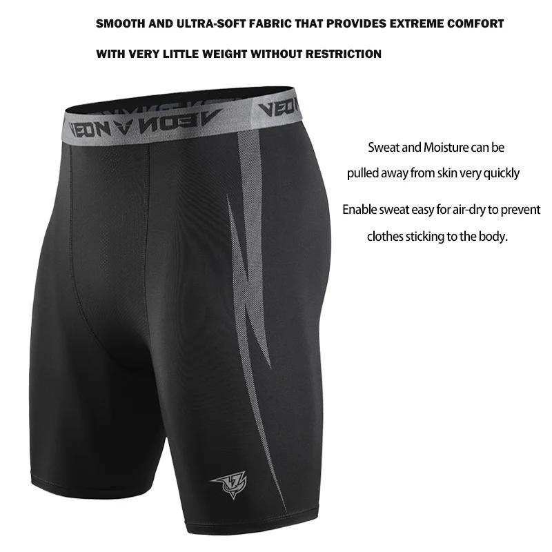 Veidoorn short de Compression sous-vêtements pour hommes Spandex course entraînement athlétique Legg