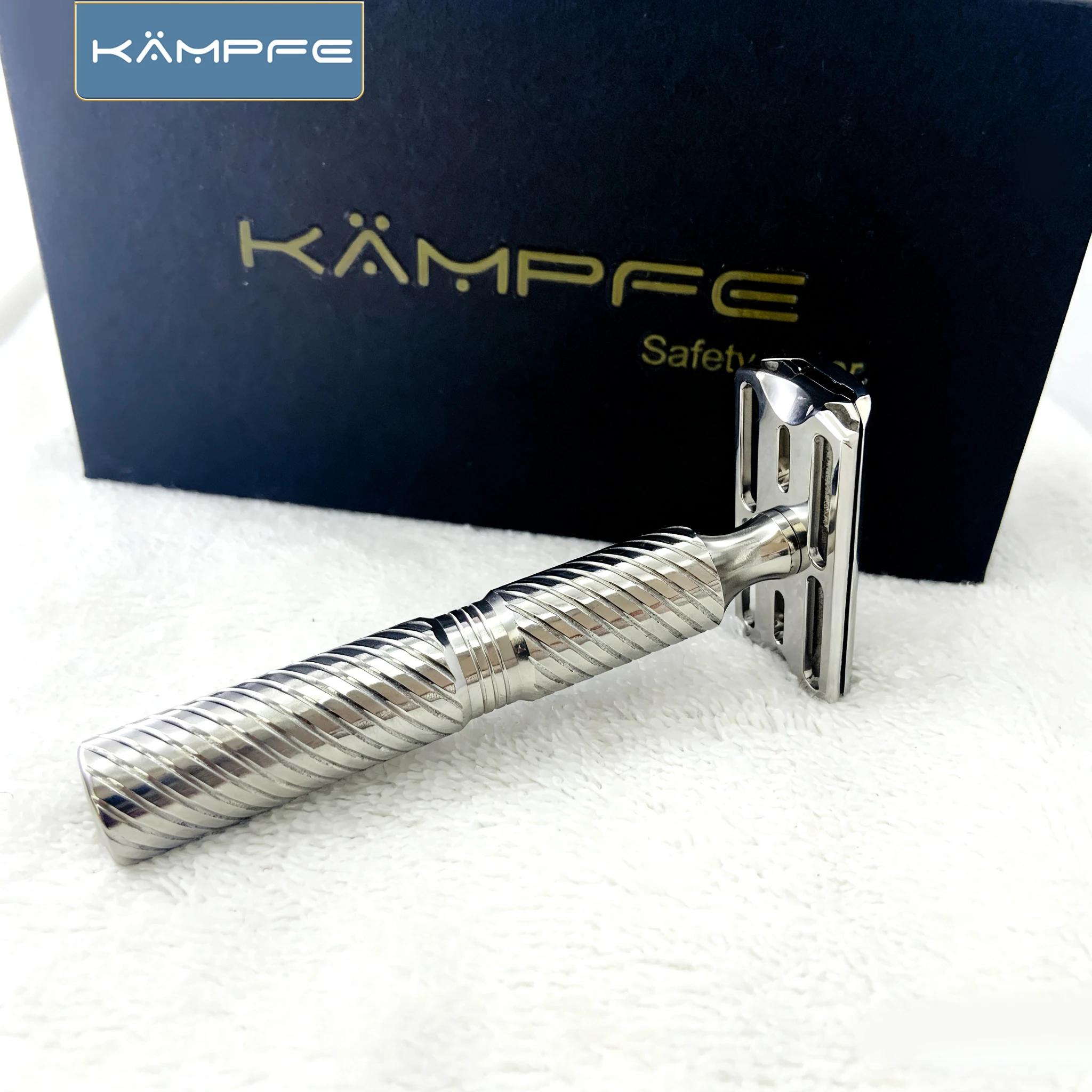 KAMPFE – rasoir de Style sécurité en acier inoxydable, rasoir Durable à Double tranchant, Kit de toi