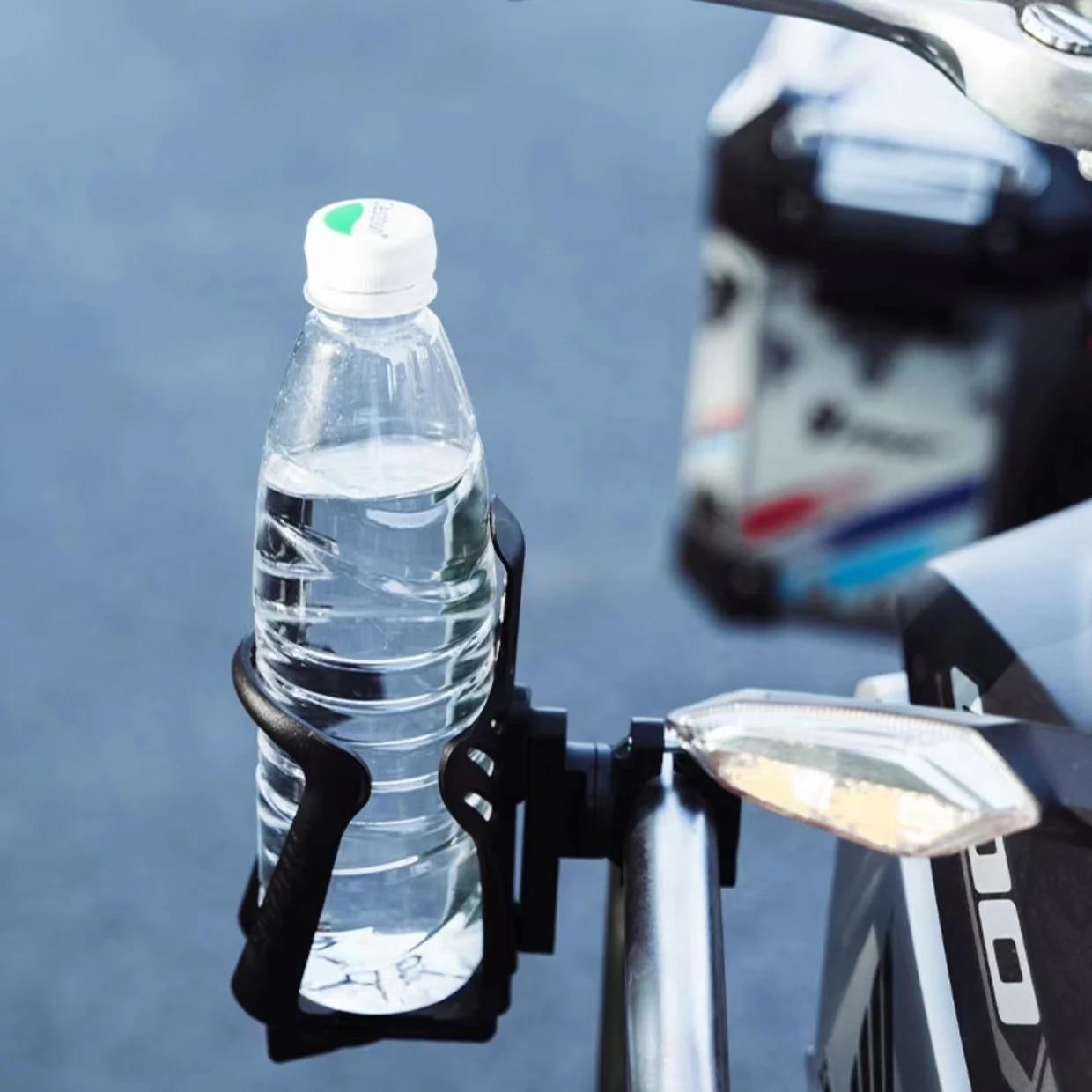 Porte-bouteille de boisson réglable en largeur, pour moto, Scooter, ATV, vélo, adapté aux bouteilles