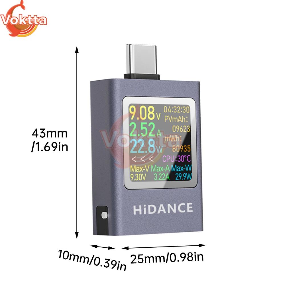 Testeur USB type-c, voltmètre à affichage LED, ampèremètre, compteur de tension de courant continu,
