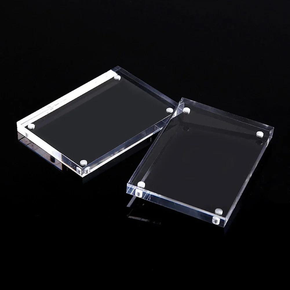 1 Pc cadre Photo Transparent acrylique cadre d'affichage magnétique affiche présentoir 3/5mm pour ch