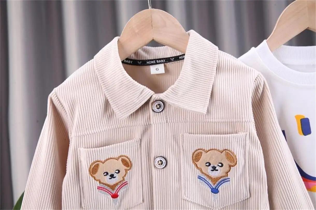 Ensembles pour bébés, nouveaux vêtements de printemps et d'automne, ensemble de loisirs manteau + pa