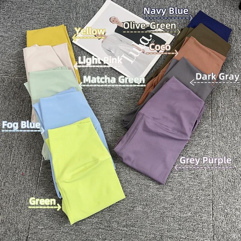 Offre spéciale Fitness femme Leggings pantalons de course sensation nue Leggings taille haute Push U