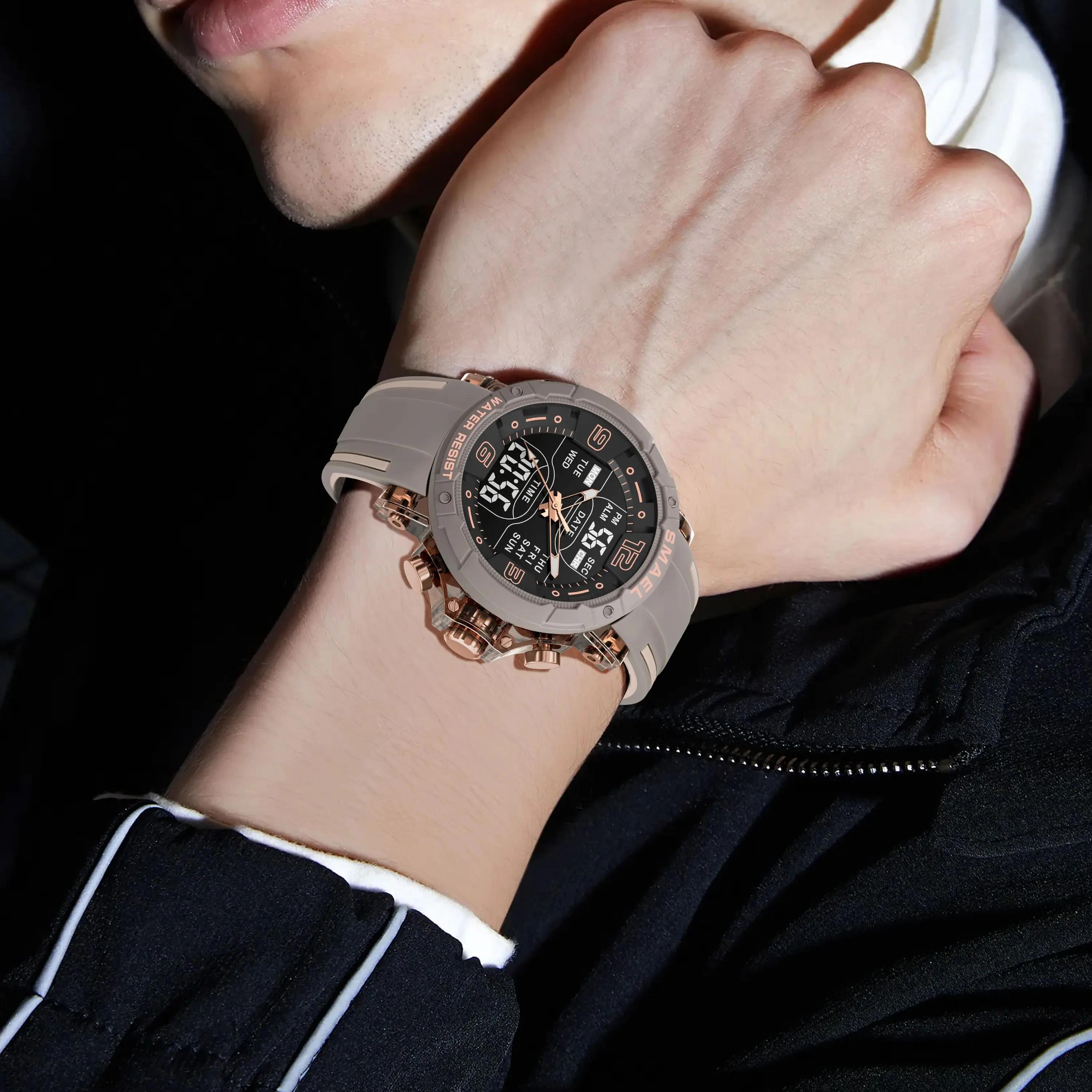 SMAEL marque 8140 étanche livraison directe montre réveil veilleuse jeune mode affaires Quartz Sport