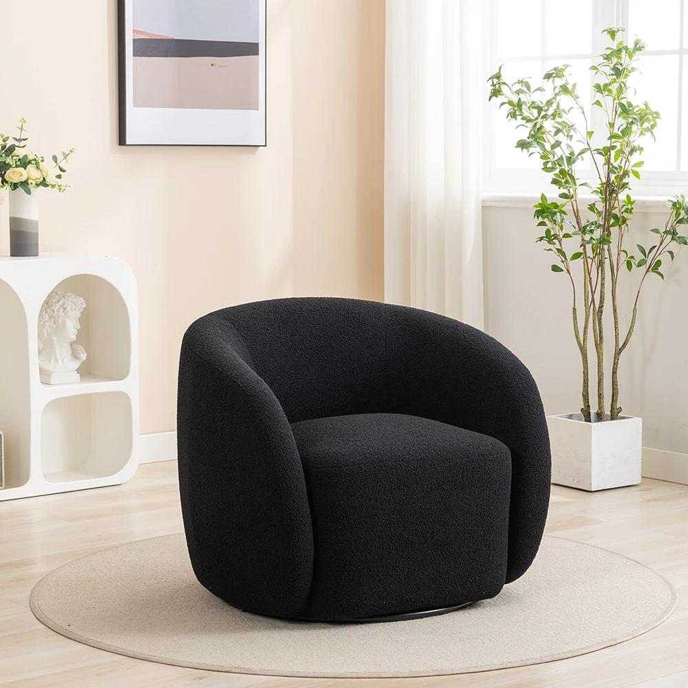SEYNAR-Ensemble de 2 fauteuils d'accent à percussion résistants à 360 en velours, chaise d'appoint r