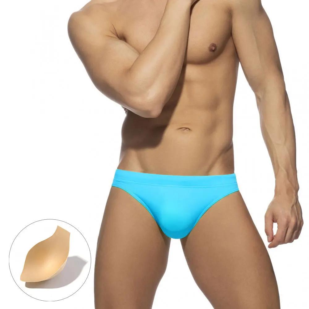 Slip de bain Sexy pour hommes, couleur unie, pantalon de plage, surf, taille basse, planche de surf,
