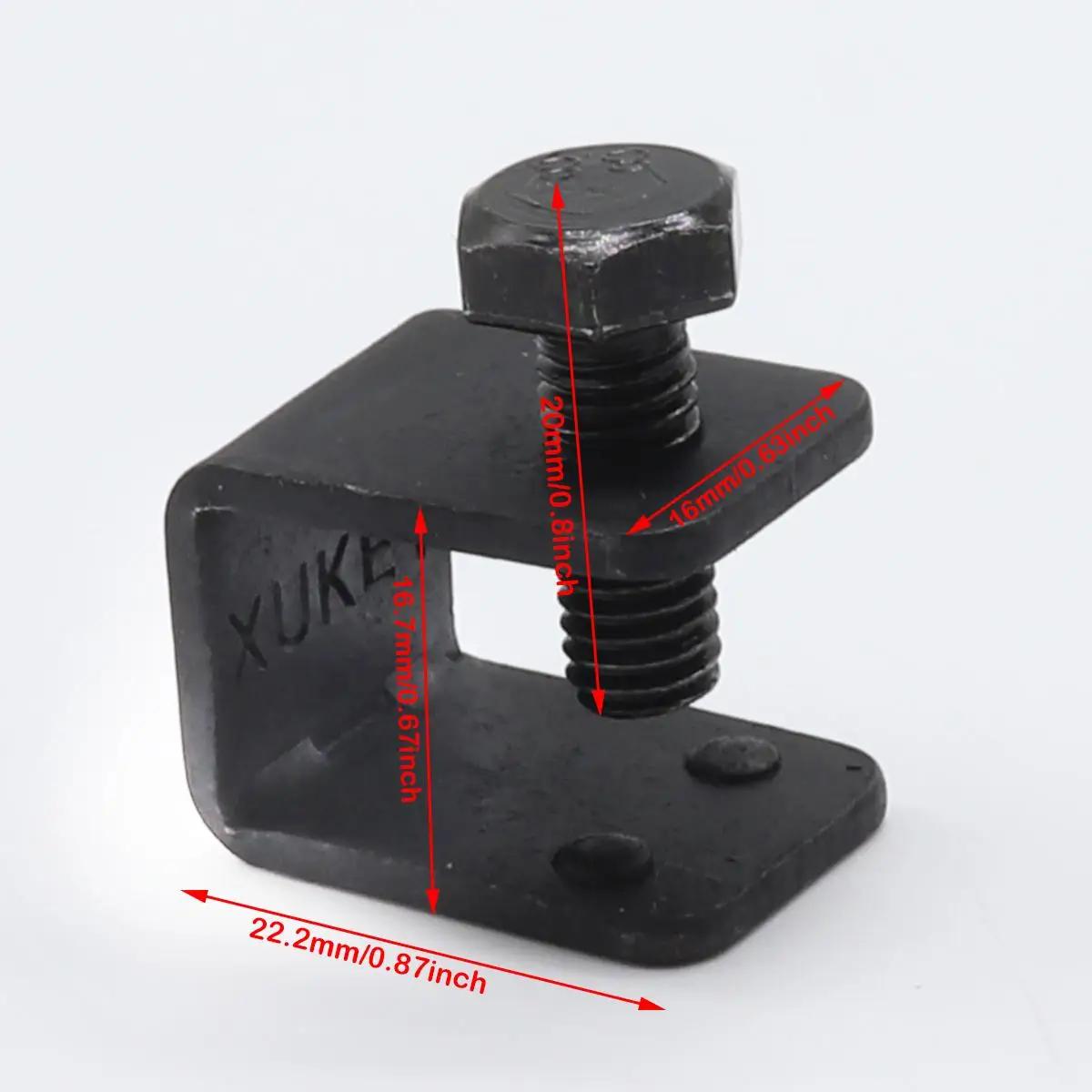 8x garde-boue universel noir C U, pinces à boulon sans perçage, Clips pour voiture AUTO avec bride d