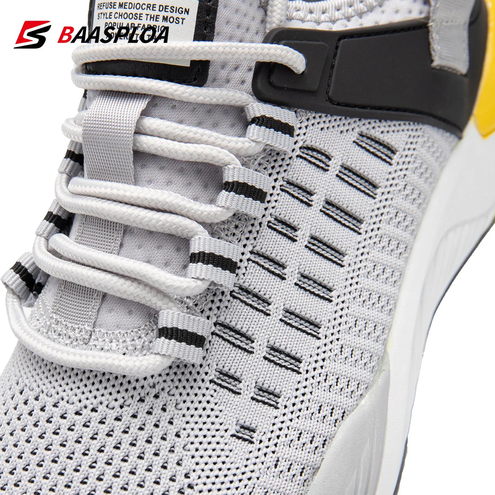 Chaussures course légères hommes Baasploa maille respirante - Baskets tennis décontractées sport plein air