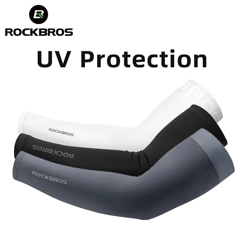 ROCKBROS – manches de Camping en tissu glacé, manches respirantes, séchage rapide, protection des br