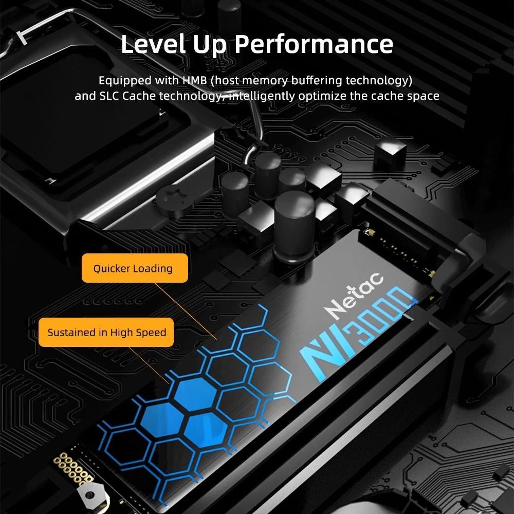 Netac SSD NVMe M.2 1 to 2 to HDD 3500 mo/s disque dur M2 2280 SSD HD 250GB 500GB PCIe3.0 disque dur