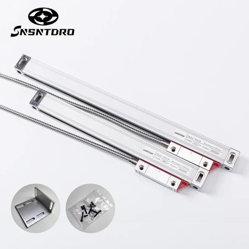 Échelle de verre DRO linéaire mince de 0.005mm TTL 5VDC 450mm-1000mm, règle de réseau, capteur de dé