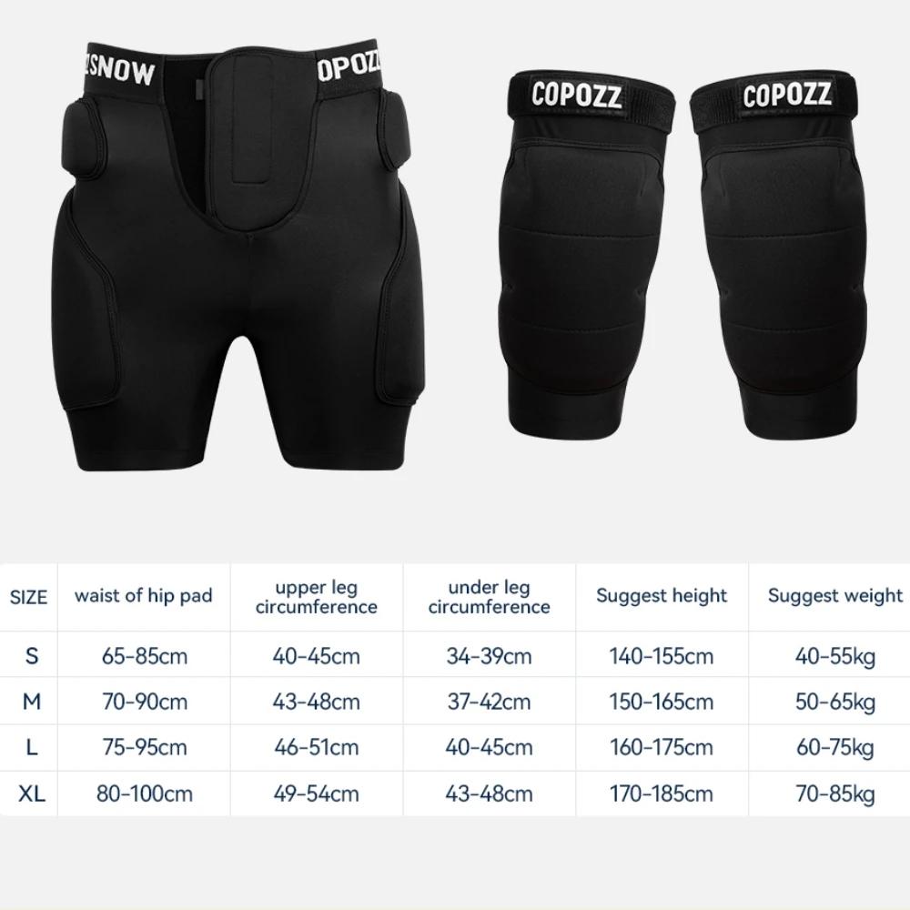 COPOZZ Sports plication Ski Skate 506 Protection Ski Protecteur Genouillères Patinage Protection Han