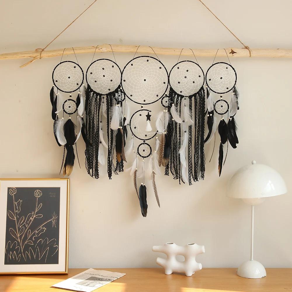 Attrape-rêves bohème pour chambre à coucher, décor de mariage et de Noël, grand mur de confection, o