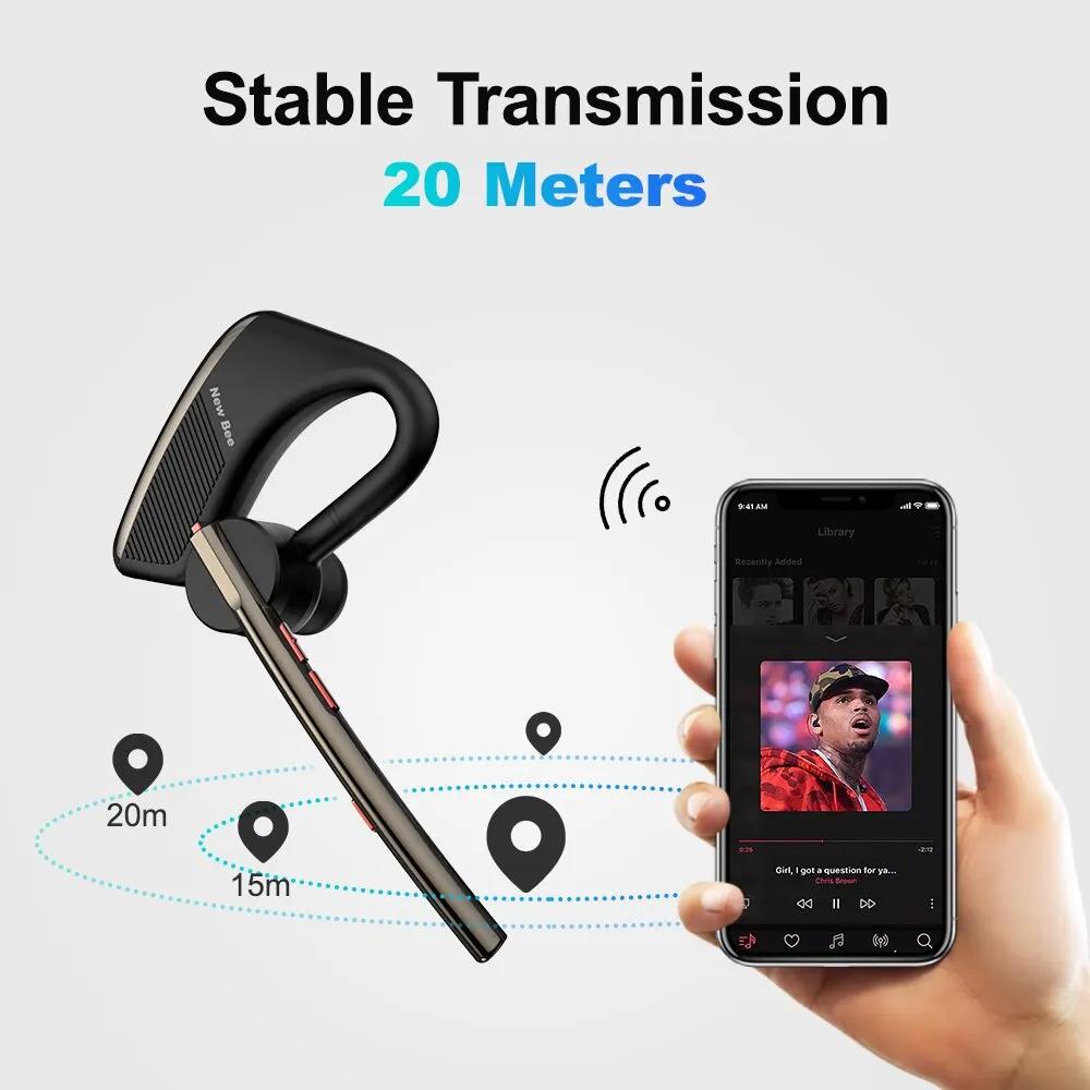 Casque Bluetooth sans fil avec touristes, écouteur mains libres, casque M50, CVC 8.0, temps de conve