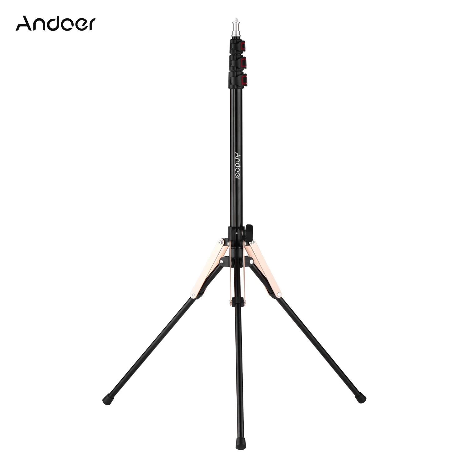 Andoer 190 cm/74.8 pouces Portable en alliage d'aluminium photographie support de lumière inversé pl