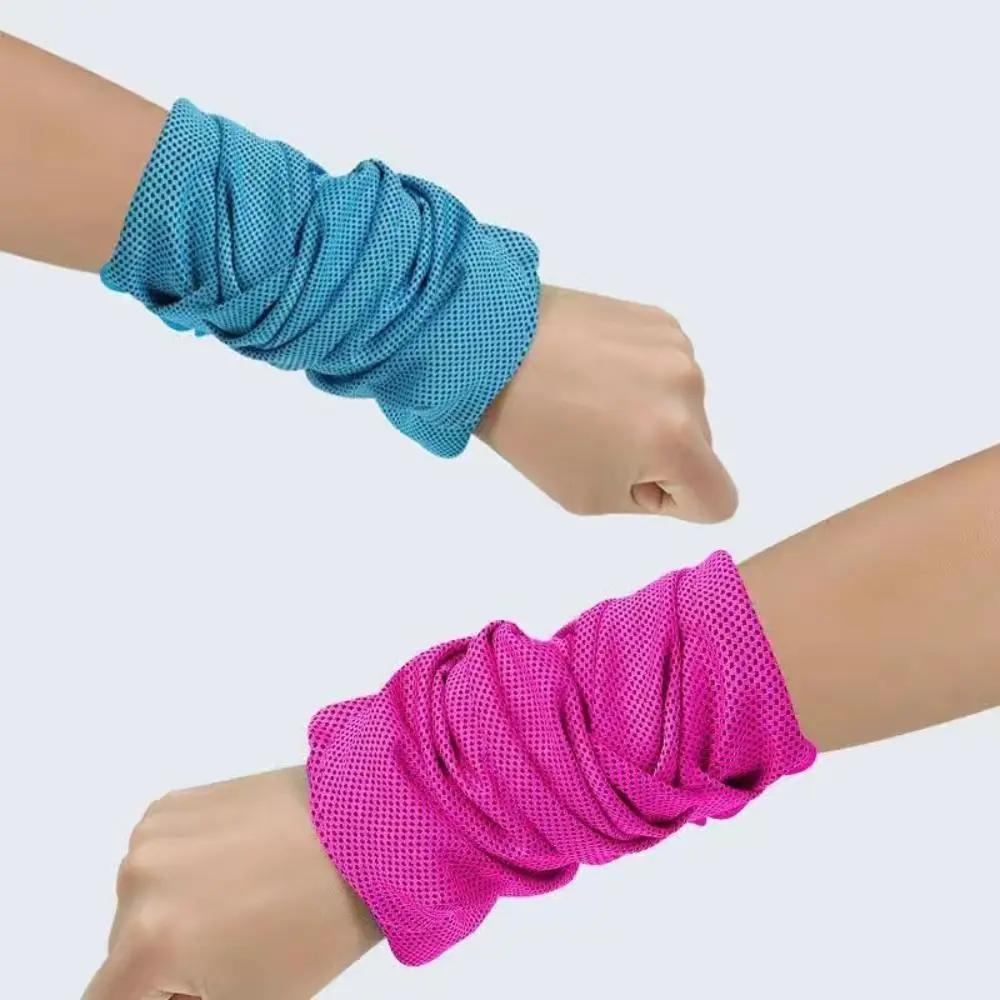 Serviette de sport en Fiber de Polyester, Absorption de la sueur, protection du poignet, lingette de