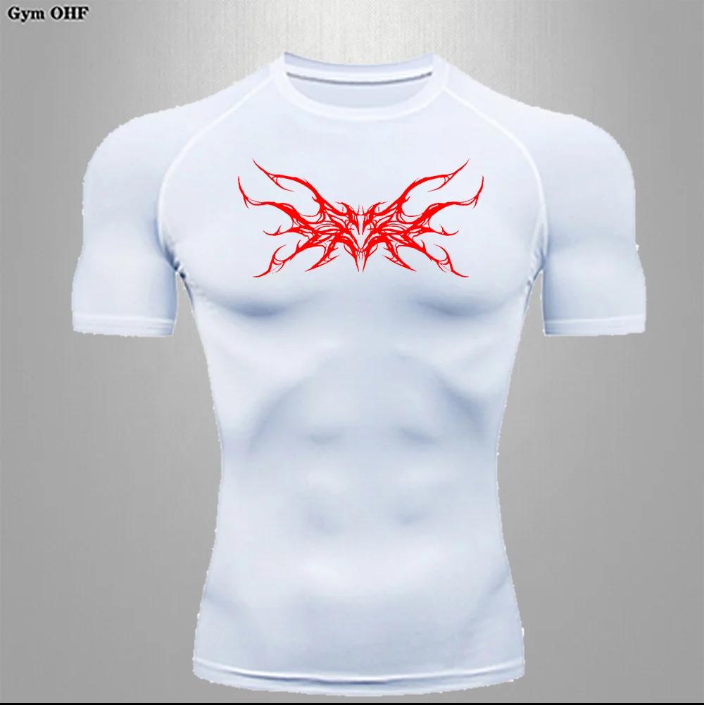 T-shirt compression homme minceur été - Chemise sport fitness salle gym séchage rapide confortable